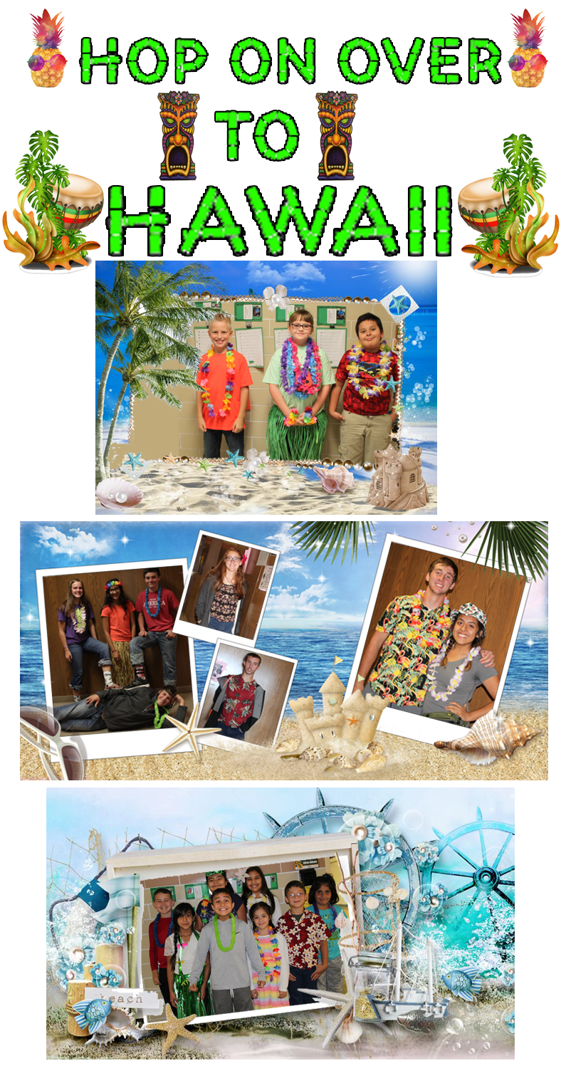 spirit week hawaiian day